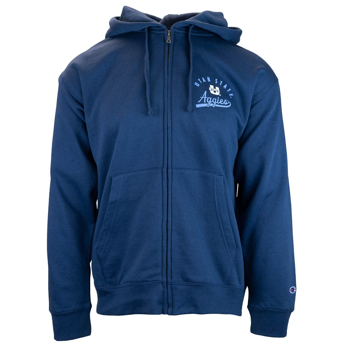 Champion utah state aggies navy unisex full zip up hoodie